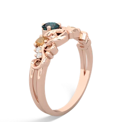 Alexandrite Crown Keepsake 14K Rose Gold ring R5740