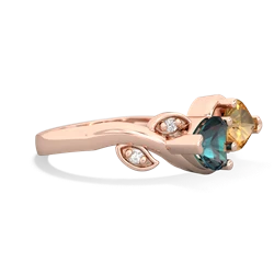 Alexandrite Floral Elegance 14K Rose Gold ring R5790