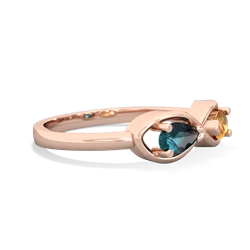 Alexandrite Infinity 14K Rose Gold ring R5050