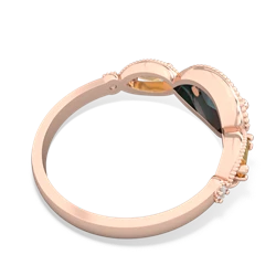 Alexandrite Milgrain Marquise 14K Rose Gold ring R5700