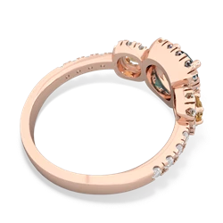 Alexandrite Regal Halo 14K Rose Gold ring R5350