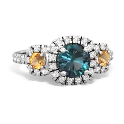 Alexandrite Regal Halo 14K White Gold ring R5350