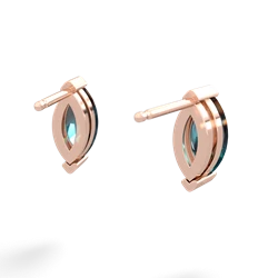 Alexandrite 8X4mm Marquise Stud 14K Rose Gold earrings E1701