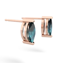 Alexandrite 8X4mm Marquise Stud 14K Rose Gold earrings E1701