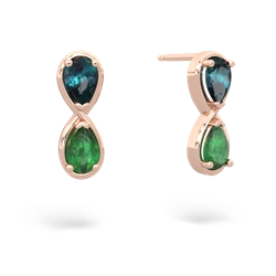 Alexandrite Infinity 14K Rose Gold earrings E5050