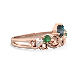 Alexandrite Crown Keepsake 14K Rose Gold ring R5740