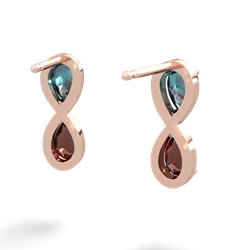 Alexandrite Infinity 14K Rose Gold earrings E5050