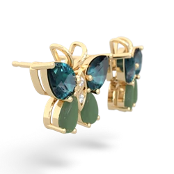 Alexandrite Butterfly 14K Yellow Gold earrings E2215