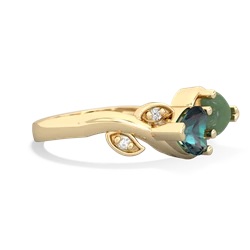 Alexandrite Floral Elegance 14K Yellow Gold ring R5790