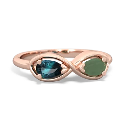 Alexandrite Infinity 14K Rose Gold ring R5050