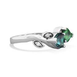 Alexandrite Floral Elegance 14K White Gold ring R5790