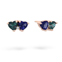 Alexandrite Sweethearts 14K Rose Gold earrings E5260