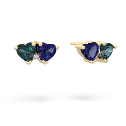 Alexandrite Sweethearts 14K Yellow Gold earrings E5260