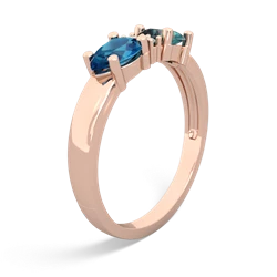 Alexandrite Pear Bowtie 14K Rose Gold ring R0865