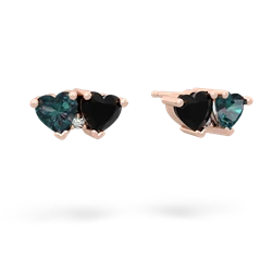 Alexandrite Sweethearts 14K Rose Gold earrings E5260