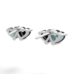 Alexandrite Sweethearts 14K White Gold earrings E5260