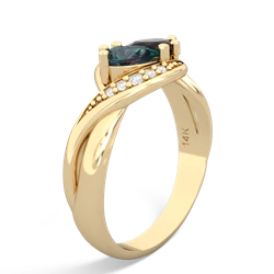 Alexandrite Summer Winds 14K Yellow Gold ring R5342