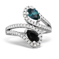 Alexandrite Diamond Dazzler 14K White Gold ring R3000