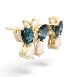 Alexandrite Butterfly 14K Yellow Gold earrings E2215