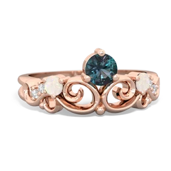 Alexandrite Crown Keepsake 14K Rose Gold ring R5740