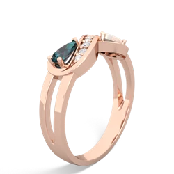 Alexandrite Diamond Infinity 14K Rose Gold ring R5390