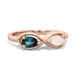 Alexandrite Infinity 14K Rose Gold ring R5050