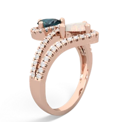 Alexandrite Diamond Dazzler 14K Rose Gold ring R3000