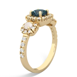 Alexandrite Regal Halo 14K Yellow Gold ring R5350