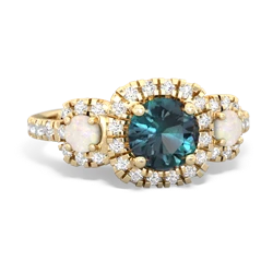 Alexandrite Regal Halo 14K Yellow Gold ring R5350