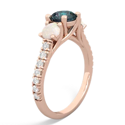 Alexandrite Pave Trellis 14K Rose Gold ring R5500