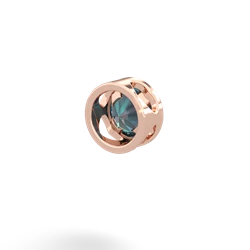 Alexandrite 5Mm Round Slide 14K Rose Gold pendant P3785