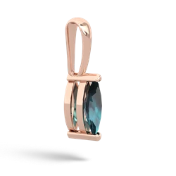 Alexandrite 8X4 Marquise 14K Rose Gold pendant P1701