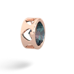 Alexandrite 8Mm Slide 14K Rose Gold pendant P3788