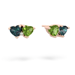 Alexandrite Sweethearts 14K Rose Gold earrings E5260