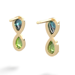 Alexandrite Infinity 14K Yellow Gold earrings E5050