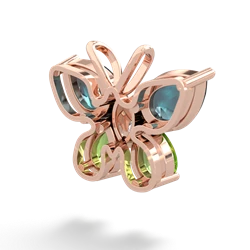 Alexandrite Butterfly 14K Rose Gold pendant P2215