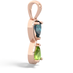 Alexandrite Infinity 14K Rose Gold pendant P5050