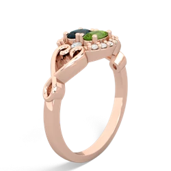 Alexandrite Love Nest 14K Rose Gold ring R5860