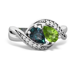 Alexandrite Summer Winds 14K White Gold ring R5342