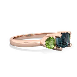 Alexandrite Three Stone 14K Rose Gold ring R5235