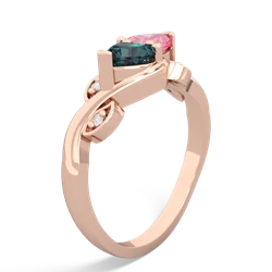 Alexandrite Floral Elegance 14K Rose Gold ring R5790