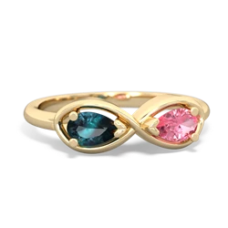 Alexandrite Infinity 14K Yellow Gold ring R5050