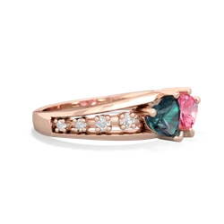 Alexandrite Heart To Heart 14K Rose Gold ring R3342