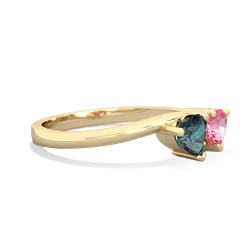 Alexandrite Sweethearts 14K Yellow Gold ring R5260