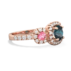 Alexandrite Regal Halo 14K Rose Gold ring R5350