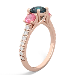 Alexandrite Pave Trellis 14K Rose Gold ring R5500