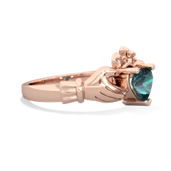 Alexandrite Claddagh 14K Rose Gold ring R2370