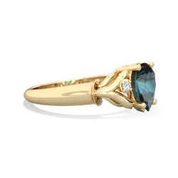 Alexandrite Precious Pear 14K Yellow Gold ring R0826