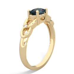 Alexandrite Links 14K Yellow Gold ring R4032