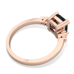 Alexandrite Art Deco Princess 14K Rose Gold ring R2014